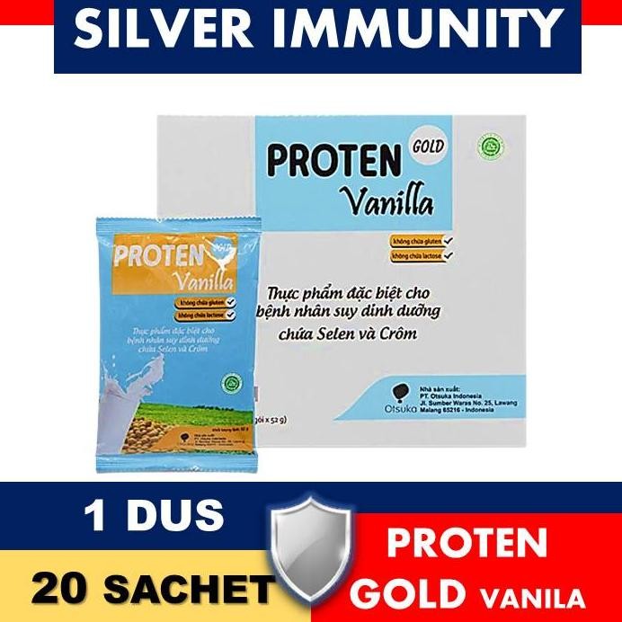 

PROTEN GOLD VANILA BOX 20 SACHET Nugi