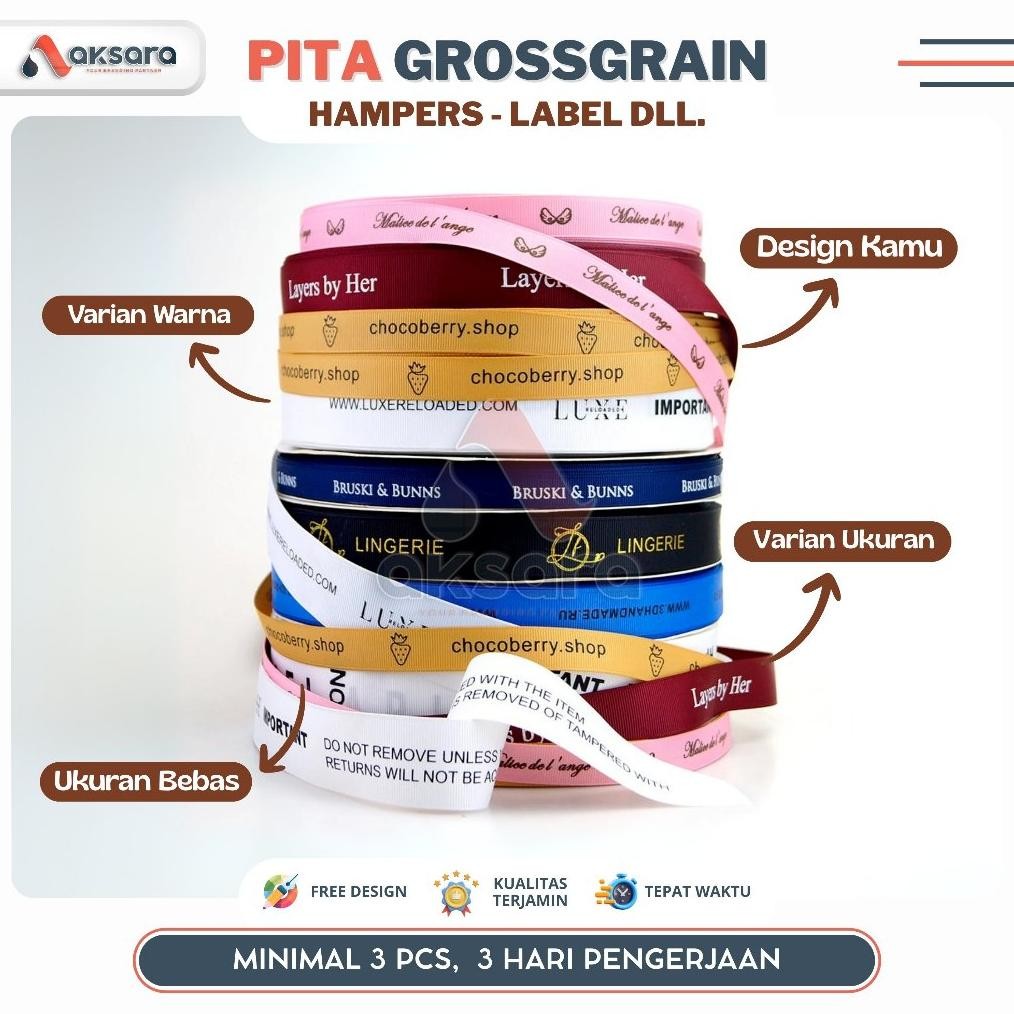 

Pita Grossgrain Pita Hampers/Pita Packaging/Pita Hampers Custom/Tali Kado/Hampers Lebaran Nugi