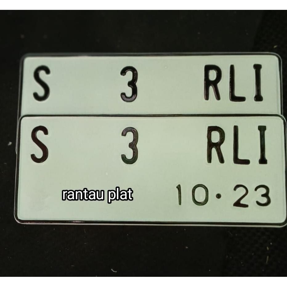 plat nomor motor custom nama harga sepasang