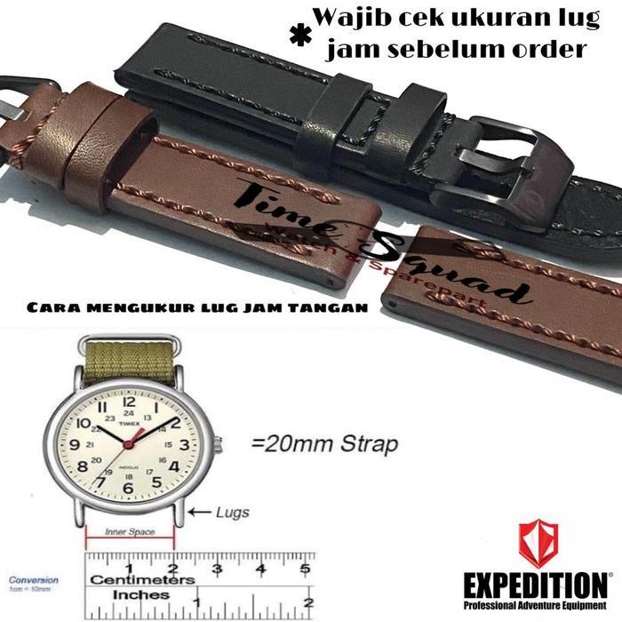 Strap Tali Jam Tangan Expedition Kulit Asli Kalep Jam Tangan Kulit