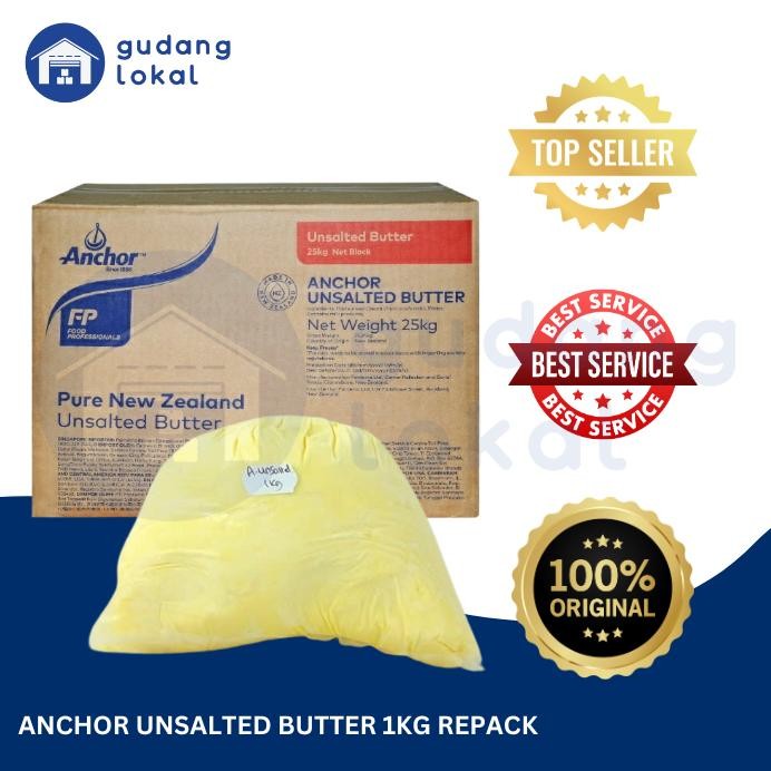 

Anchor Unsalted Butter 1Kg/500Gr/250Gr Krim Segar Nugi