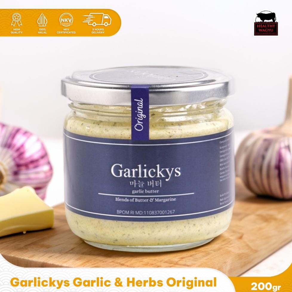 

Garlickys Premium Garlic & Herbs Butter Varian Original Healthy Wagyu Nugi