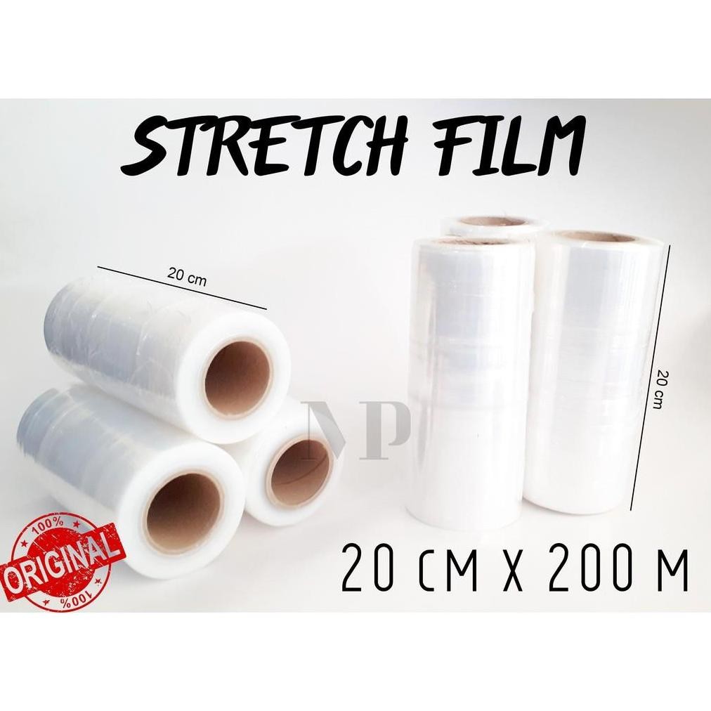 

Stretch Film 20cm x 200m Plastik Wrapping Bening Plastic Wrap Packing Online Shop Bungkus Barang Nugi