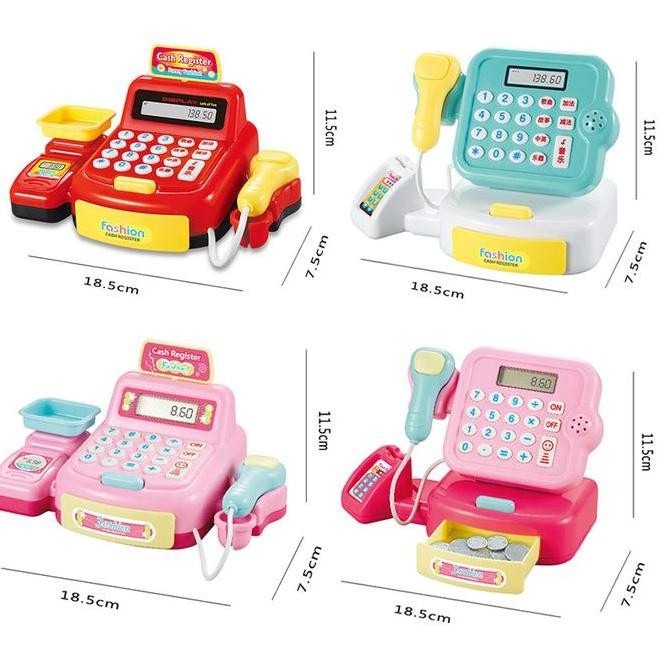 

DDM Mesin kasir belanja kalkulator berhitung Cash Register Calculator Cashier Machine / mainan edukasi anak Plastik Toys