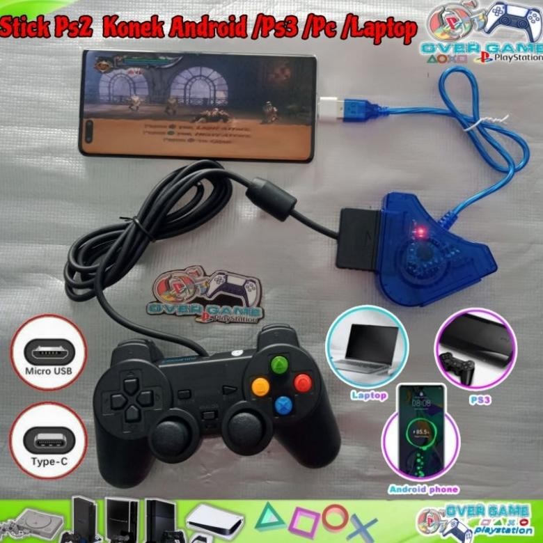 PAKET HEMAT JOYSTICK ANDROID OTG FOR HP / PC / LAPTOP / PS3 / PS2