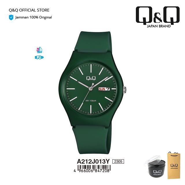 Q&Q Qnq Qq Original Arloji Jam Tangan Wanita Karet Analog - A212 A212J