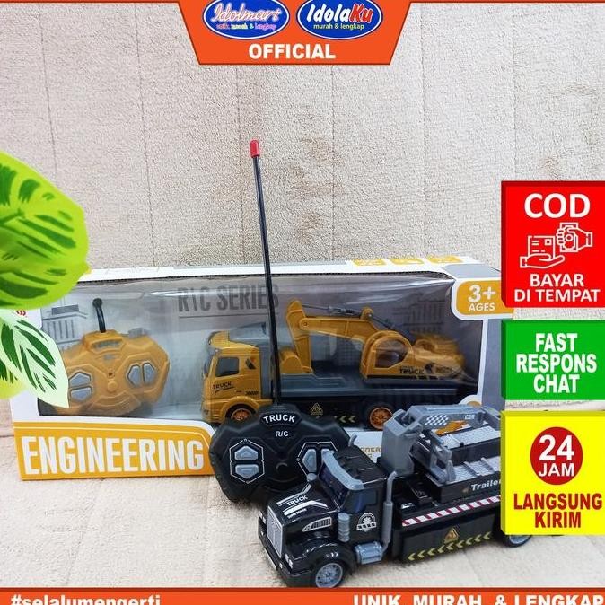 Idolmart Mainan Mobil Truk Trailer Rc Remote Control - Remot Sni