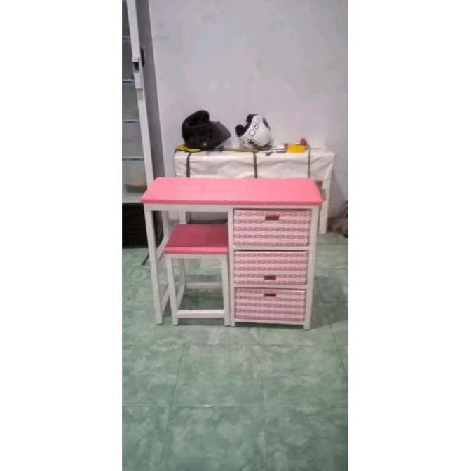 Terlaris Meja Belajar anak Rotan Sintetis