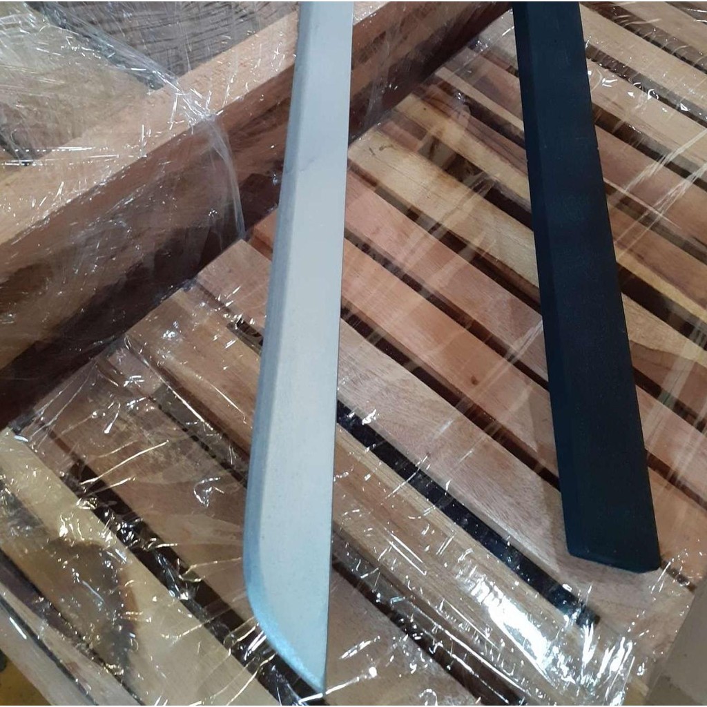 mainan pedang kayu katana bokken fullblack bilah silver small size