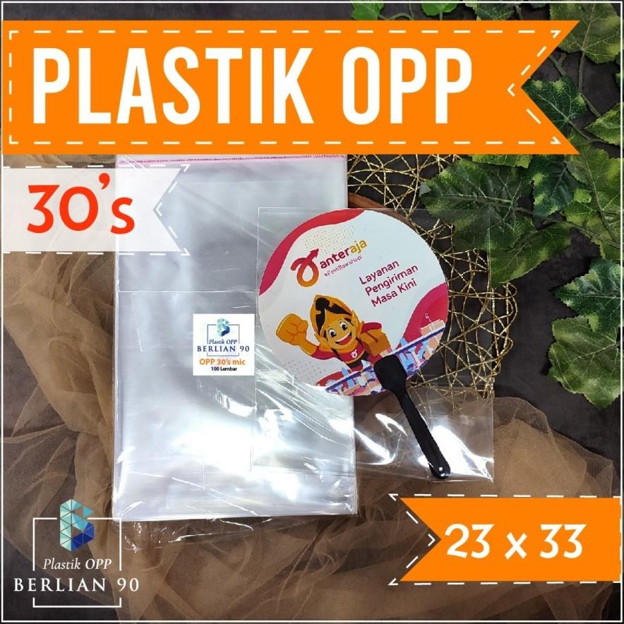 

PLASTIK OPP TEBAL 23 x 33 cm 30 Micron (0,5) PLASTIK KEMASAN ISI 100 PCS Nugi