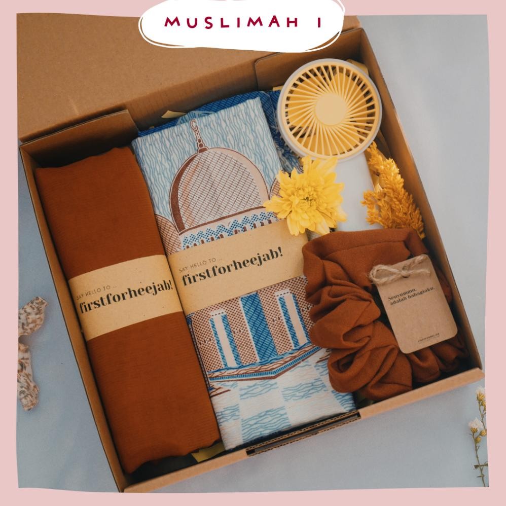 

(MUSLIMAH I) Hampers Hijab Aesthetic | Exclusive Gift Box Kado Cewek Ulang Tahun Wisuda Lebaran Nugi