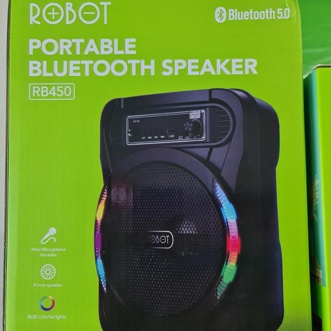 Karaoke Speaker Bluetooth Robot RB450 RB 450 with microphone