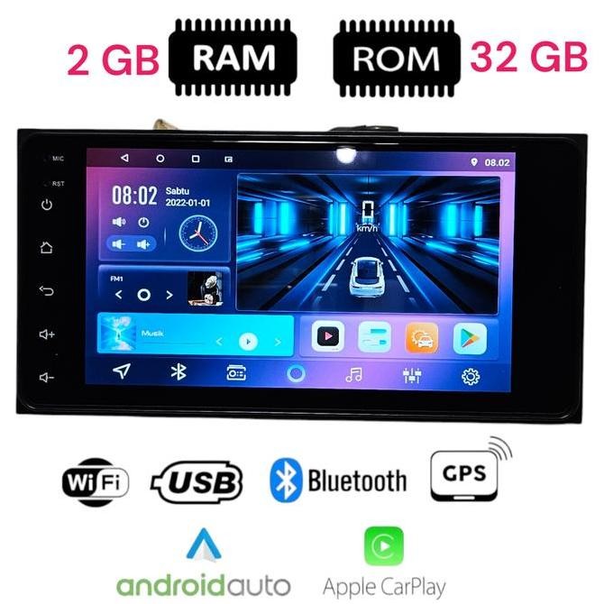TERMURAH - Head Unit Android 7 inch DHD untuk Sigra Calya Avanza Innova soket pnp