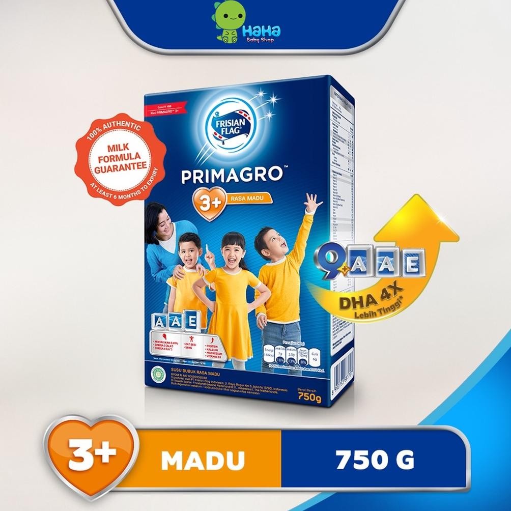 

Model Baru Frisian Flag Primagro 1+ 3+ Madu / Vanilla / Cokelat 750gr Susu Formula Pertumbuhan Anak ,.