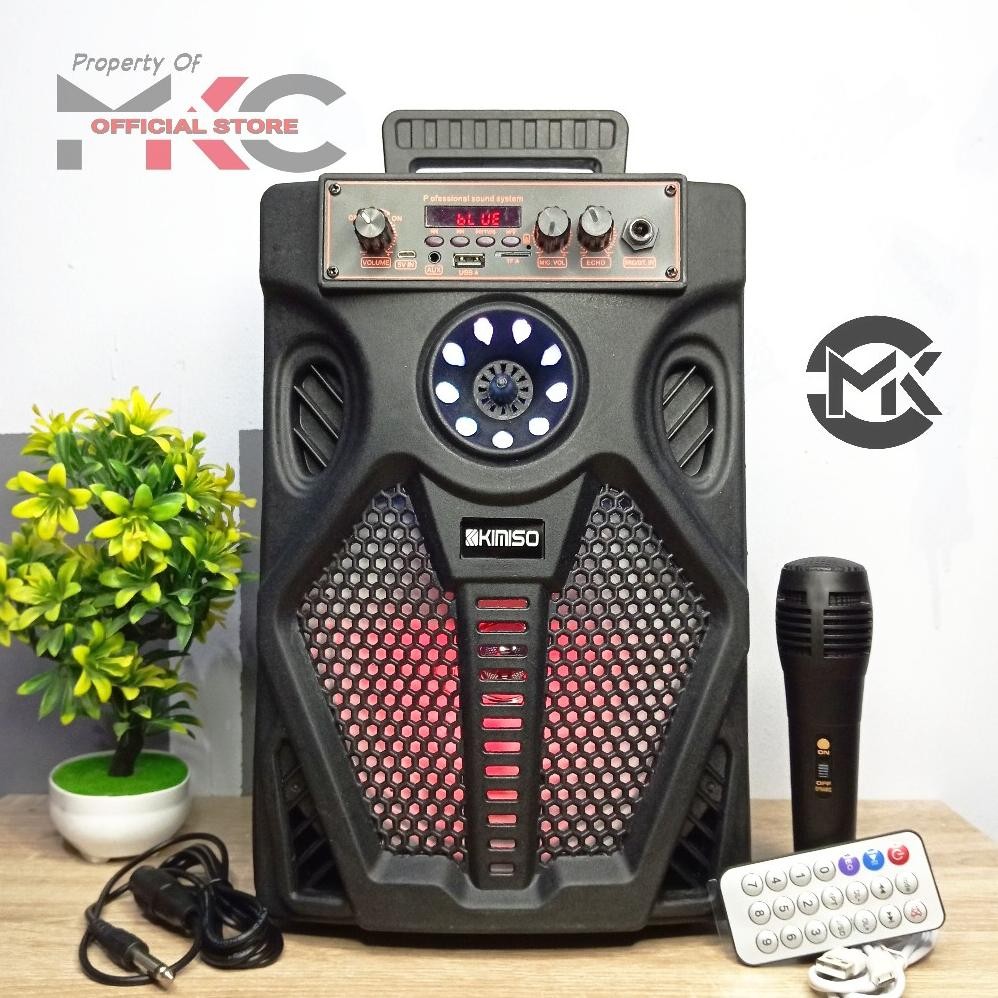 Terlaris Mkc - Kimiso 7807 Speaker Portable Bluetooth Big Size Free Microphone Mkc Kimiso
