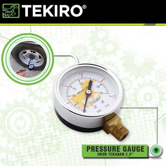 MANOMETER TEKIRO ALAT UKUR TEKANAN 2.5 INCH PRESSURE GAUGE 2.5 INCH