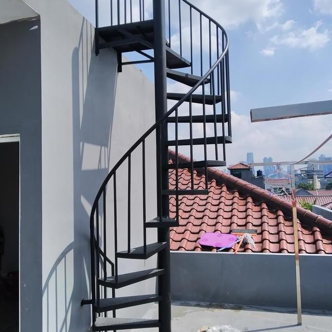 Tangga Putar Besi Minimalis