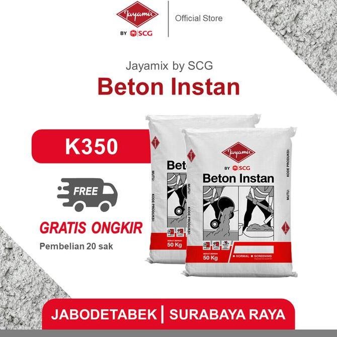 Jayamix by SCG Beton Instan K350 [20 Zak]