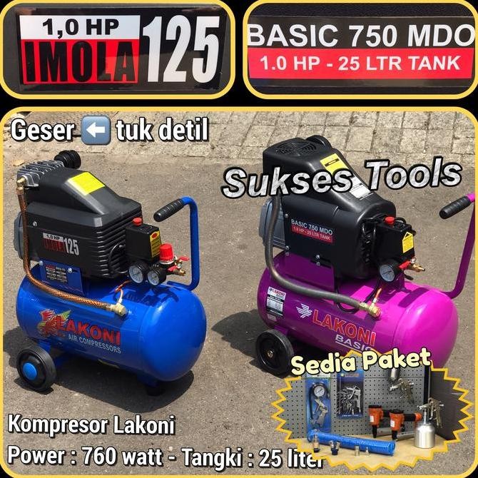 Kompresor Angin Lakoni Imola 125 Imola125 Kompressor Listrik 1 HP 25 L