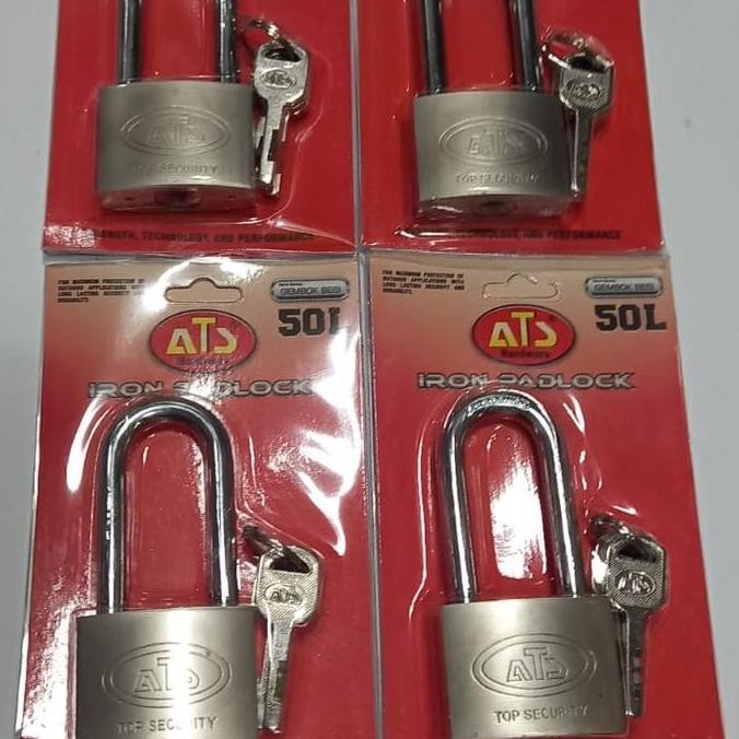 Gembok Nekel ATS 50mm Pendek , Panjang / Gembok ats 50mm