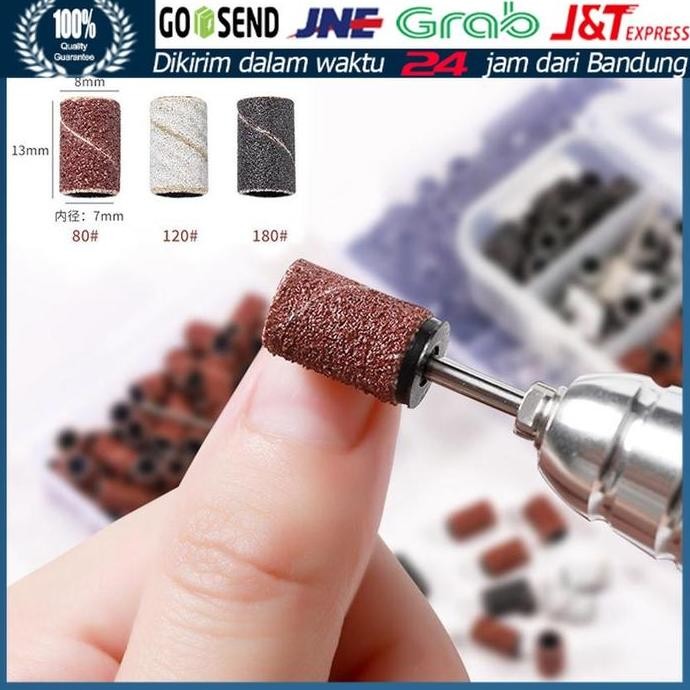 300pcs Mata Bor Amplas Mini Grinder Amplas Sanding Band Mini Refill