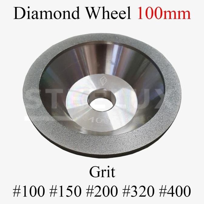 Gerinda Diamond Wheel BEST 100mm Grit #100 #150 #200 #320 #400 Grade 100x20x35x5x10 100 mm 4" Inci I