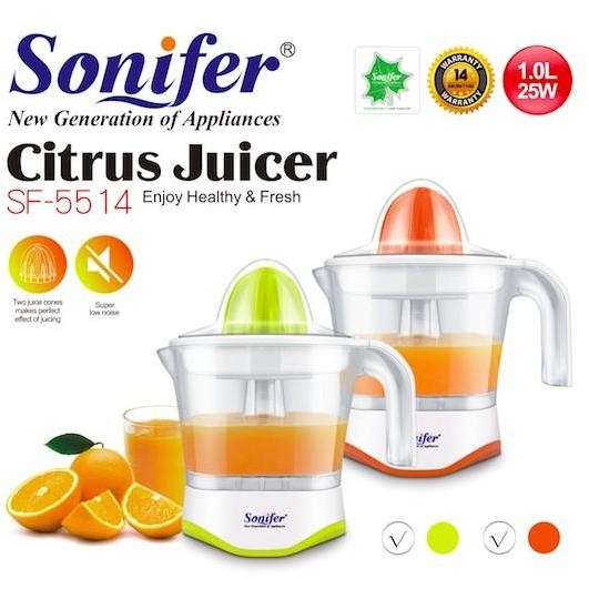 Sale Sonifer Sf-5514 Citrus Juicer - Pemeras Jeruk & Lemon Otomatis Elektrik 1 Liter