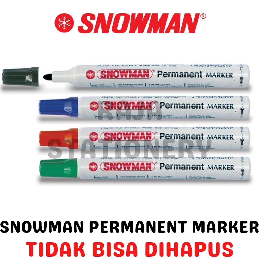 

Df-8 Snowman Permanent Marker G-12 / Spidol Permanen Ag-12 Hitam Snowman Df-8