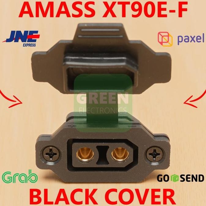 Siap Kirim Konektor XT90E-F Female AMASS Hitam Mountable High Power Plug Drone EV