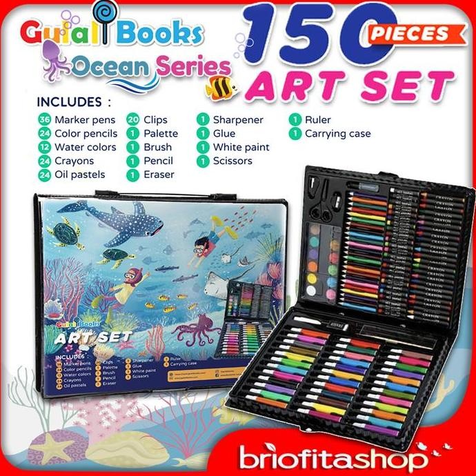 

Gulali Art Set Ocean Series Perlengkapan Alat Lukis Gambar 150 Pieces
