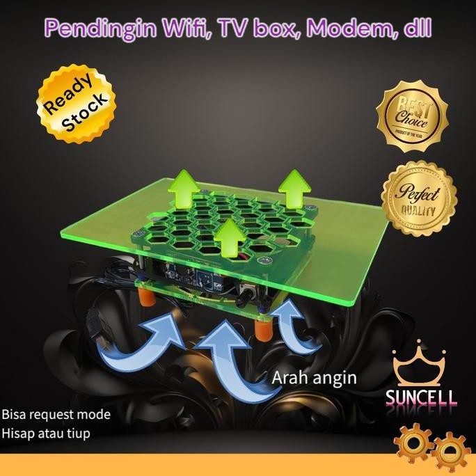 Kipas Fan wifi router asus modem huawei tenda Tplink TV box Android high speed