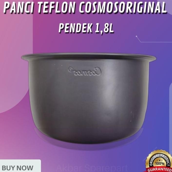 Panci Teflon Mejikom Cosmos Pendek 1.8L Kapasitas 1.8 Liter Magic Com