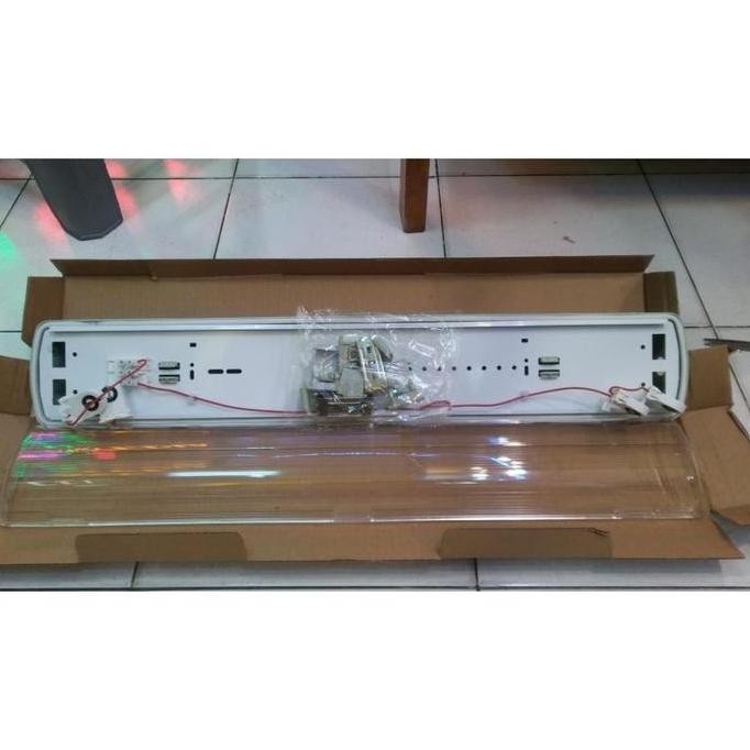 kap waterproof 2x18W set tl led 8W Philips Rumah lampu tl t8 led 2x8 W