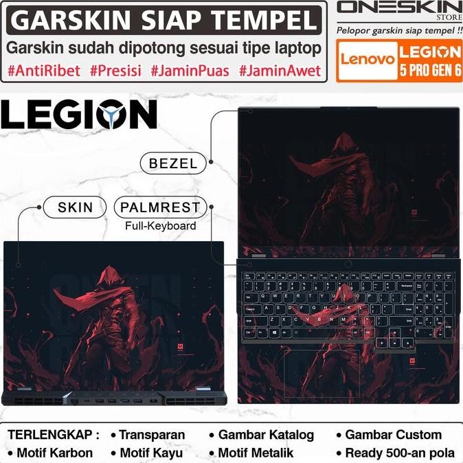 Promo Sticker Garskin Laptop Lenovo Legion 5 5i Pro Gen 6 - Fullbody Karbon Presisi