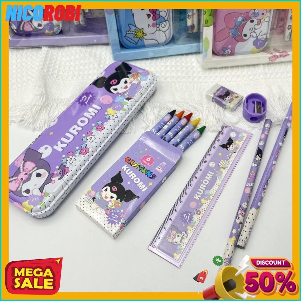 

Dp Set Stationery 7In1 Karakter Kartun Paket Alat Tulis Set 7 In 1 Alat Tulis Anak Sekolah Penghapus Pengaris Kotak Pensil Penggaris Crayon Flash Sale! Diskon Hingga 70%