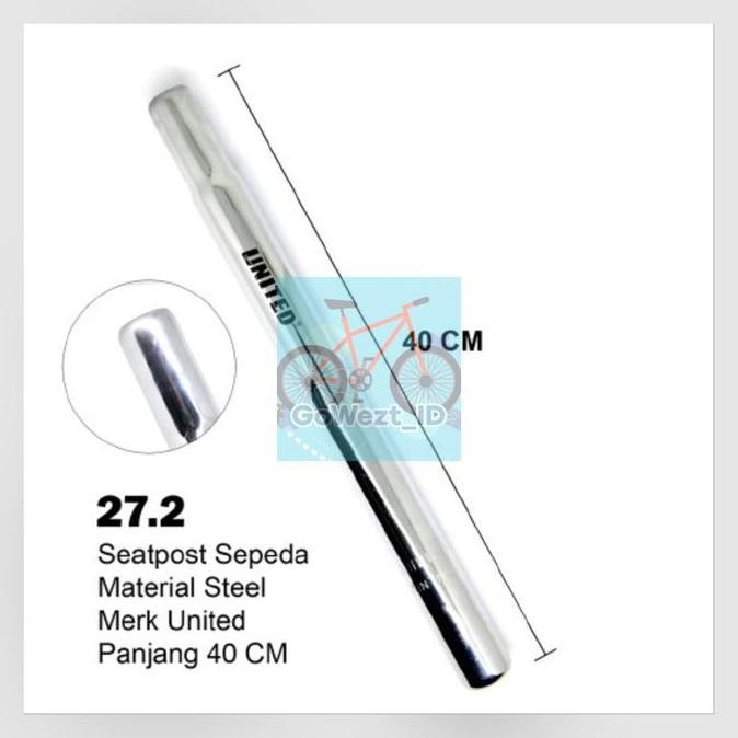 ready Seatpost Tiang Jok Sadel Sepeda UNITED 27.2 Lipat Minion MTB Gunung