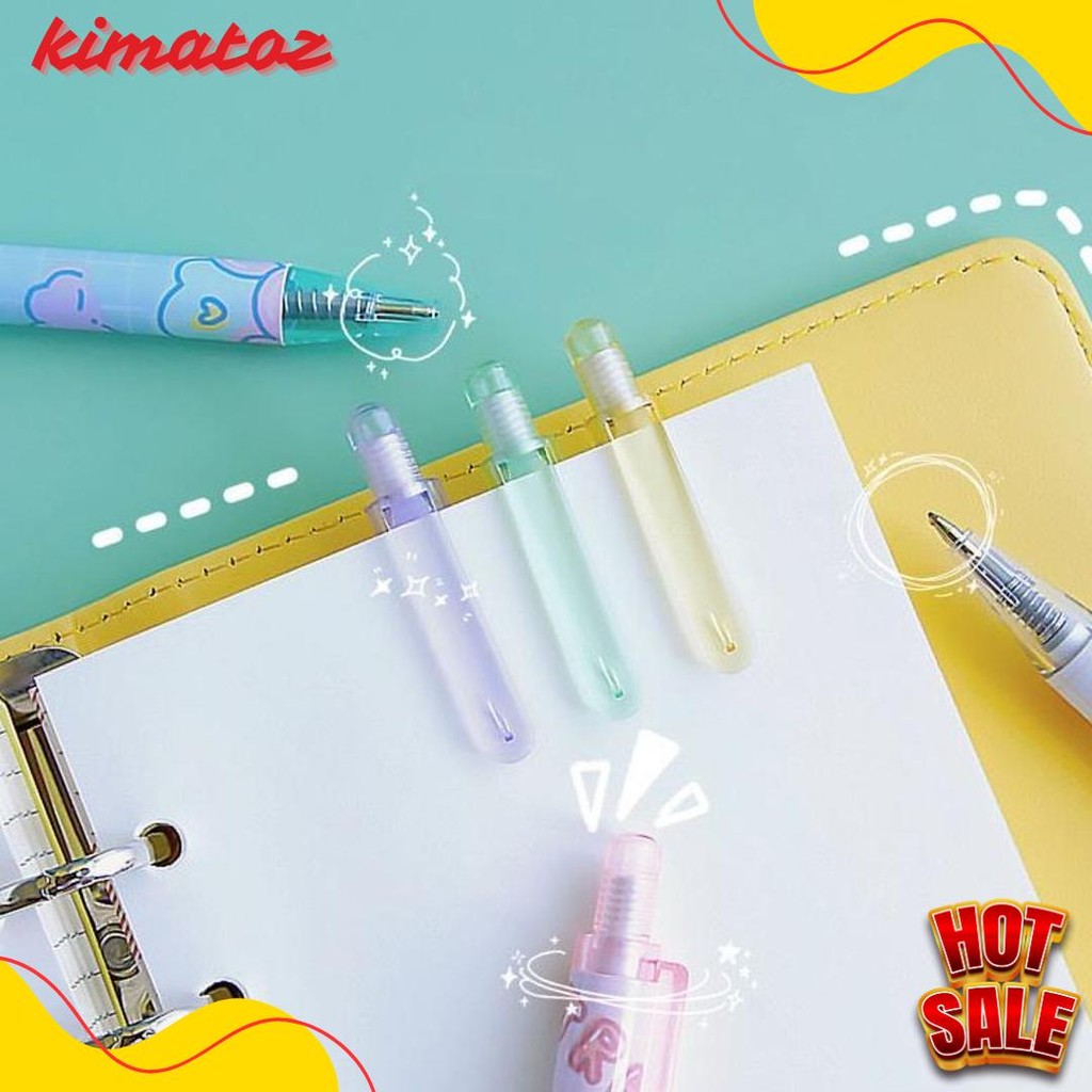 

1 Pak Berisi 6 Pulpen Gel Kartun/Pena Gel Mekanik Pola Lucu Terlengkap Dan Termurah