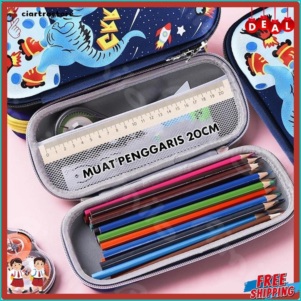 

Aimilo - Tempat Pensil Aesthetic 3D Tempat Pensil Anak Laki Laki Waterproof Kotak Pensil Anak Perempuan Alat Tulis Sekolah Diskon