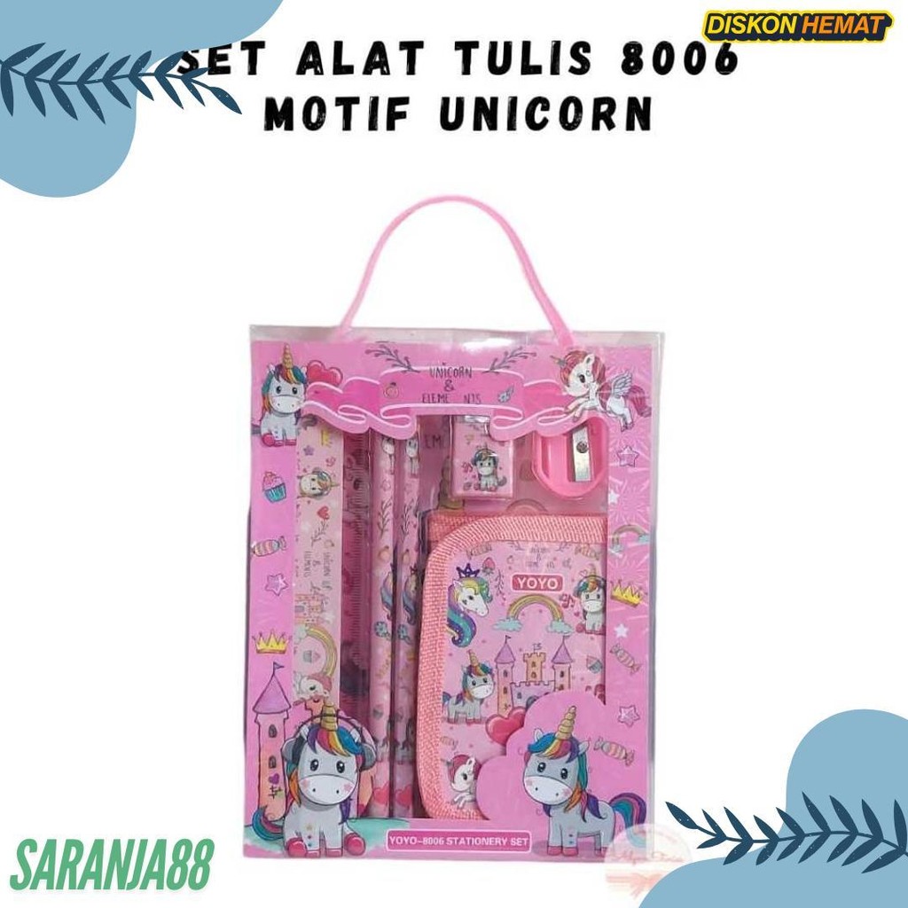 

8015 Paket Alat Tulis + Kotakpensil / Souvenir Ulang Tahun Atk Set Anak Karakter Diskon Setengah Harga