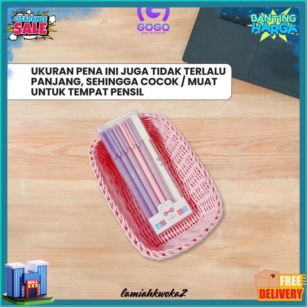 

Gogo-A48 Pulpen Gel 6In1 Motif Polos Warna Pastel Gaya Korea / Alat Tulis Pena Cair 0.5Mm / Pena Rainbow Perlengkapan Sekolah Import Diskon
