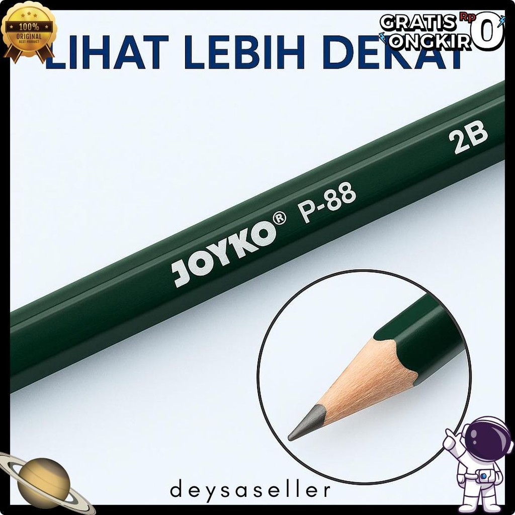 

Pensil Joyko 12 Pcs 2B Alat Tulis Anak Pencil Terlaris! Produk Ini Banyak Dicari