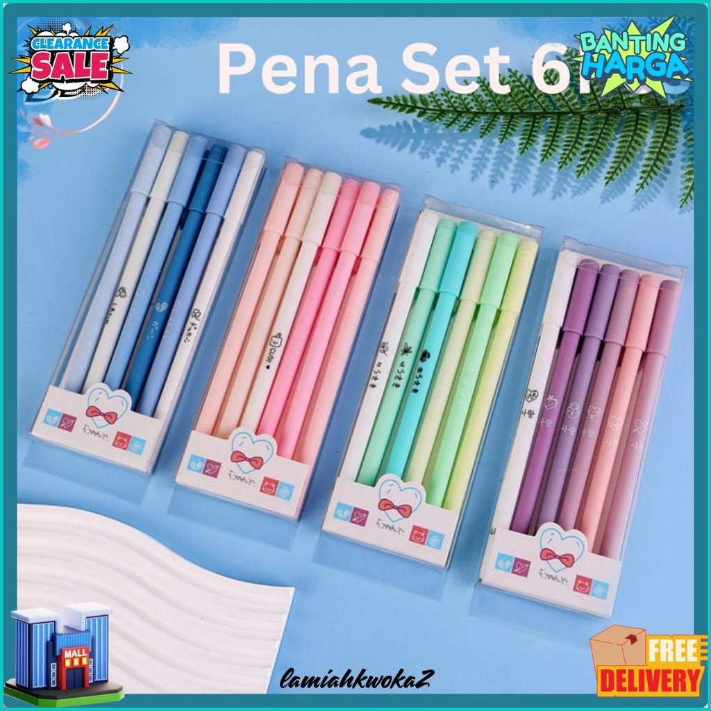 

Bores 1 Set 6Pcs Pena Gel 0.5Mm Warna Pastel Pen Gel Aesthetic Pulpen Gel 6 In 1 Warna Gradasi Pena Gel Set Morandi Color Bolpoint Tinta Gel Cair 6 Pcs Journaling Pen Alat Tulis Kantor Sekolah Lucu Flash Sale! Diskon Hingga 70%
