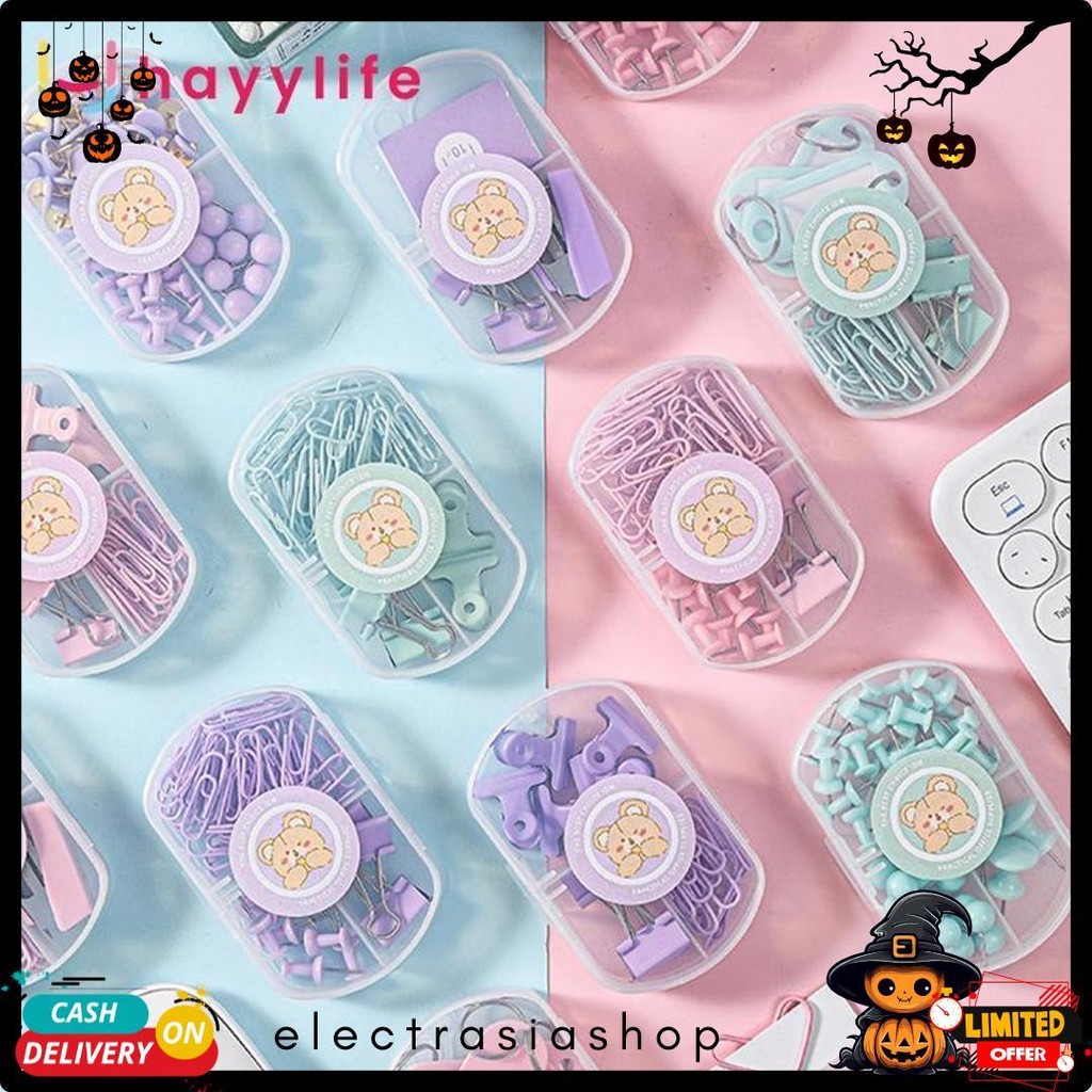 

Hayylife Mini Set Stapler Set 3 In 1 Staples ,Cute Stapler + Klip Kertas Sekolah/Kantor Hl-Aib727 Diskon
