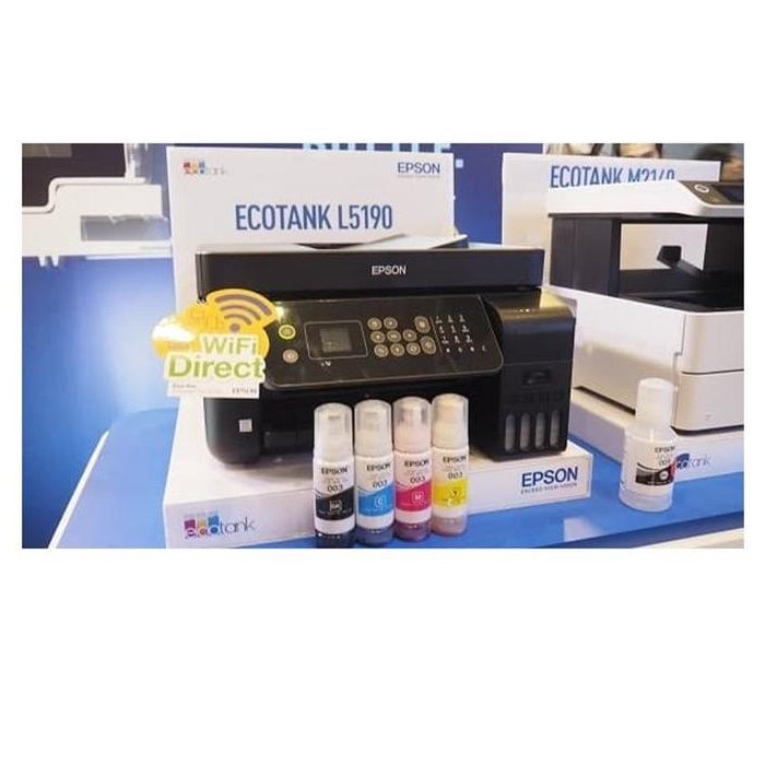 Printer Epson L5190 Wi-Fi Direct All in ADF EcoTank ganti Epson L565 murah