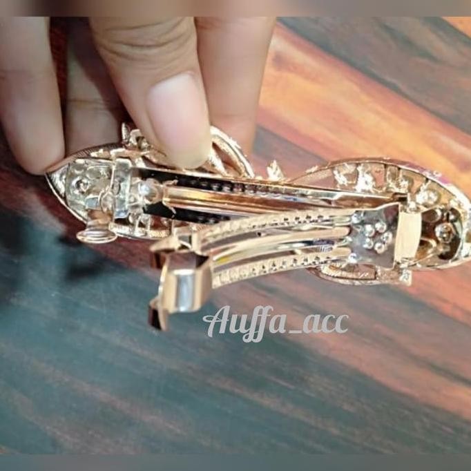 BARU  Jepit Rambut Dewasa Otomatis Mata Mewah Jepitan