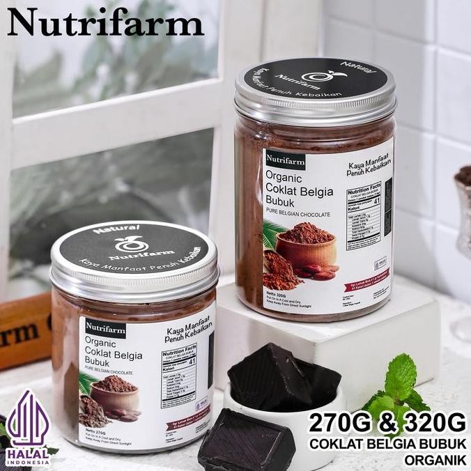 

Nutrifarm Dark Chocolate Powder 320gr Bubuk Coklat Premium Termurah