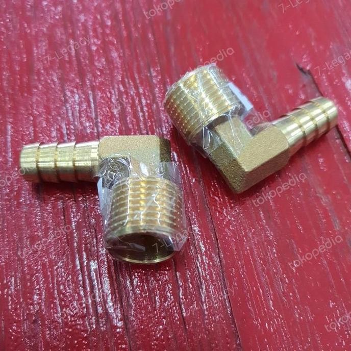 $$$$] nepel selang 1/2 inch elbow / neple drat luar 1/2" elbow