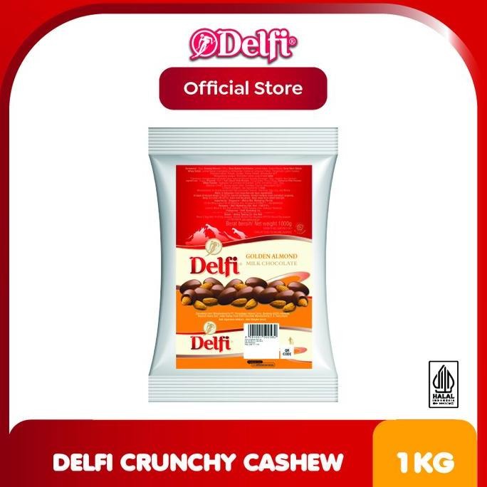 

Delfi Chocolate Crunchy Cashew 1kg Cokelat Kacang Kiloan Snack Termurah