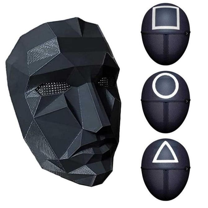 [original] topeng squid game mask cosplay costume [terlaris] [terbaik]