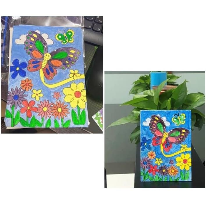 

Sr-32 [Bs] Kanvas Lukis Sketsa Gambar Siap Pakai Papan Kanvas Lukis Menggambar Diy Set Anak Kado Ulang Tahun Hampers Sr-32